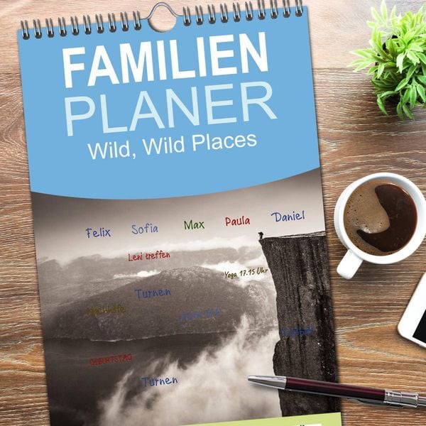 Produktbild: Familienplaner 2026 - Wild, Wild Places mit 5 Spalten (Wandkalender, 21 x 45 cm) CALVENDO