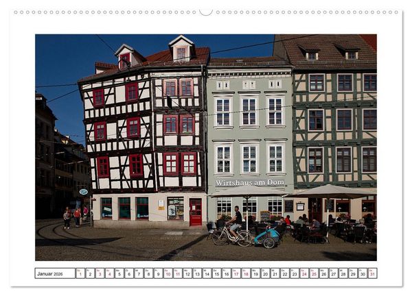 Produktbild: Erfurt (hochwertiger Premium Wandkalender 2026 DIN A2 quer), Kunstdruck in Hochglanz