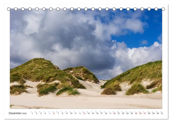 Produktbild: Impressionen der Nordseeinsel Amrum (Tischkalender 2026 DIN A5 quer), CALVENDO Monatskalender