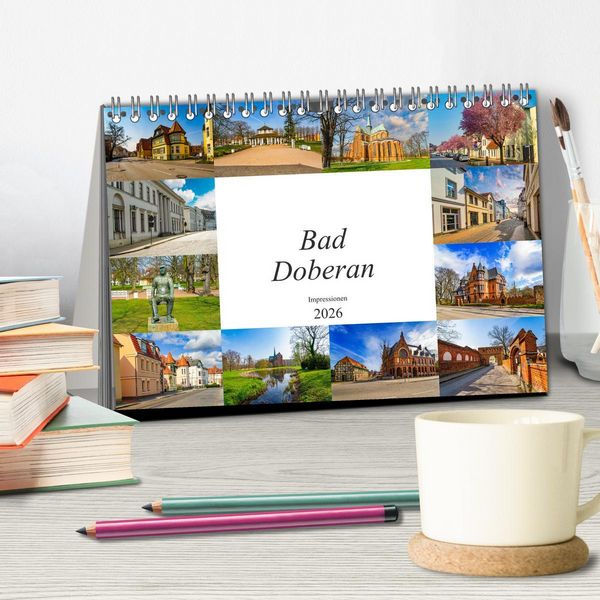 Produktbild: Bad Doberan Impressionen (Tischkalender 2026 DIN A5 quer), CALVENDO Monatskalender