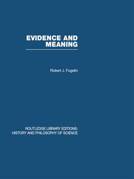 Produktbild: Evidence and Meaning