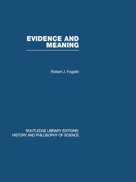 Produktbild: Evidence and Meaning