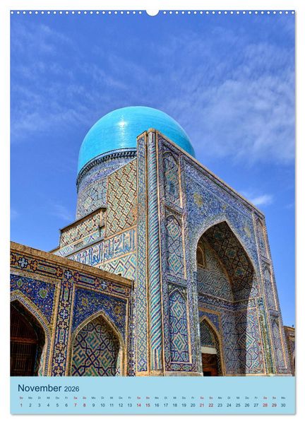 Produktbild: Usbekistan - Historische Architektur (Wandkalender 2026 DIN A2 hoch), CALVENDO Monatskalender