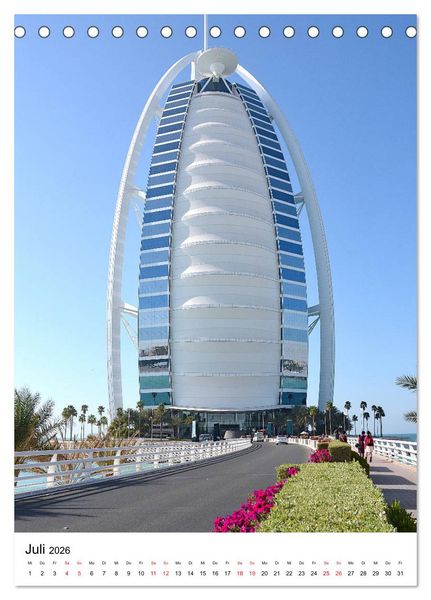 Produktbild: Dubai - faszinierende Highlights (Tischkalender 2026 DIN A5 hoch), CALVENDO Monatskalender