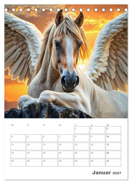 Produktbild: Gesch&ouml;pfe der griechischen Mythologie - Eine KI-Welt der griechischen G&ouml;tter, Kreaturen und Abenteurer (Tischkalender 2027 DIN A5 hoch), CALVENDO Monatskalender