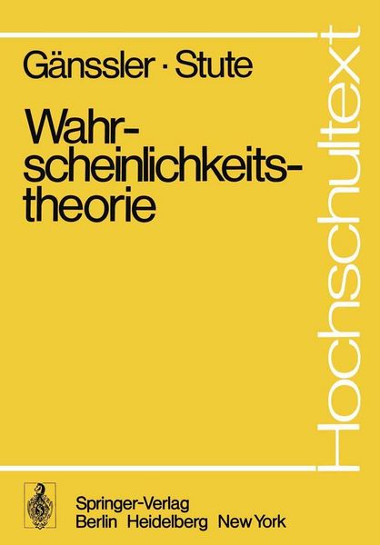 Produktbild: Wahrscheinlichkeitstheorie