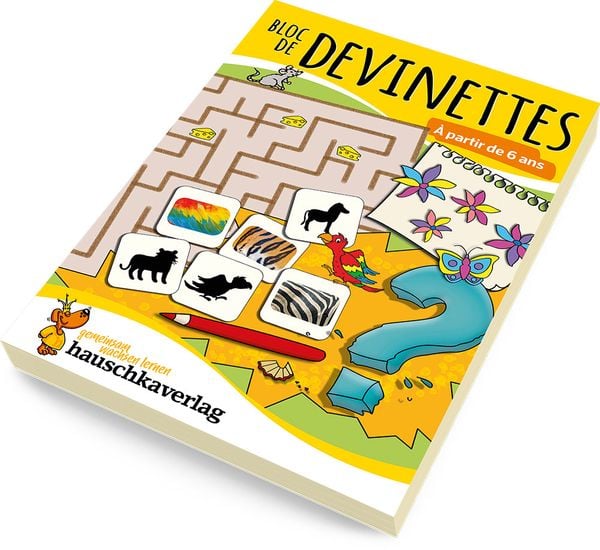 Produktbild: Bloc de casse-t&ecirc;tes et livre activite 6 ans : Des &eacute;nigmes color&eacute;es pour la maternelle - cahier activite 5 ans labyrinthe, sudoku, etc pour stimuler