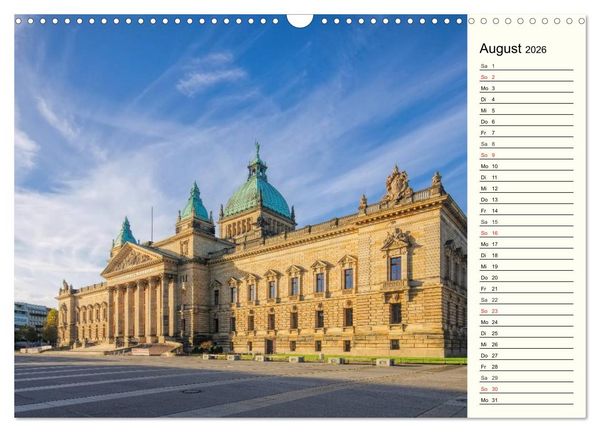 Produktbild: Reise durch Leipzig (Wandkalender 2026 DIN A3 quer), CALVENDO Monatskalender