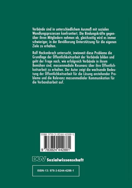 Produktbild: Verb&auml;nde und Massenmedien