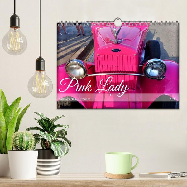 Produktbild: Pink Lady - Ford Modell A in Havanna (Wandkalender 2026 DIN A4 quer), CALVENDO Monatskalender