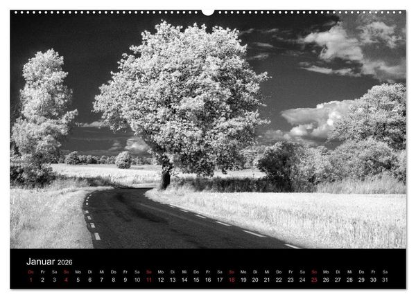 Produktbild: Objekte in schwarz weiss (hochwertiger Premium Wandkalender 2026 DIN A2 quer), Kunstdruck in Hochglanz