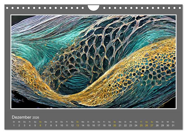 Produktbild: Strukturvisionen (Wandkalender 2026 DIN A4 quer), CALVENDO Monatskalender