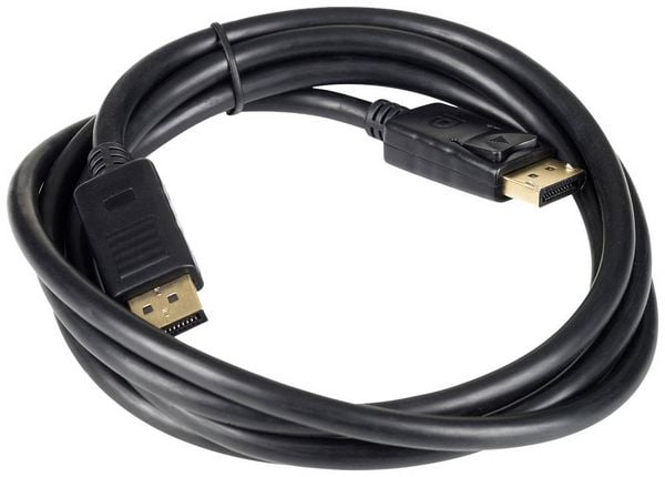 Produktbild: Akyga Anschlusskabel DisplayPort Stecker 1.8m Schwarz AK-AV-10 DisplayPort-Kabel
