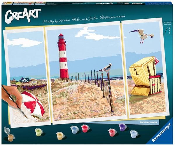 Produktbild: CreArt Premium Triptychon - An der K&uuml;ste