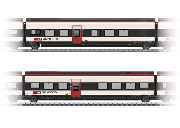 Produktbild: M&auml;rklin 43462 H0 Erg&auml;nzungsset 2 zu Giruno der SBB D(B9) 2.Klasse und E(B8) 2.Klasse