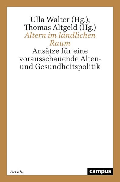 Produktbild: Altern im l&auml;ndlichen Raum