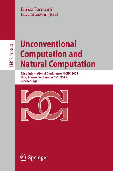 Produktbild: Unconventional Computation and Natural Computation