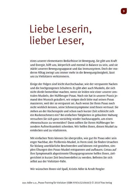 Produktbild: Psoas-Training für Vielsitzer