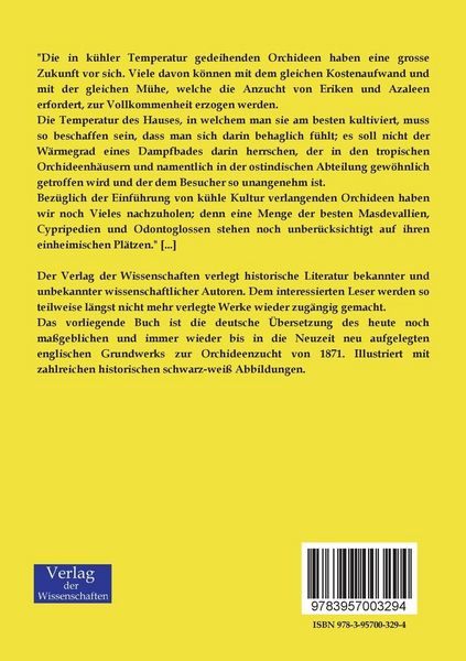 Produktbild: Die Orchideen des temperierten und kalten Hauses