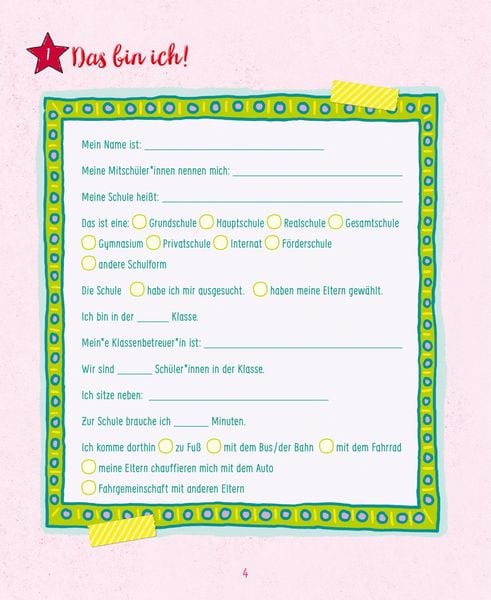 #buch4you: Dein Schultagebuch