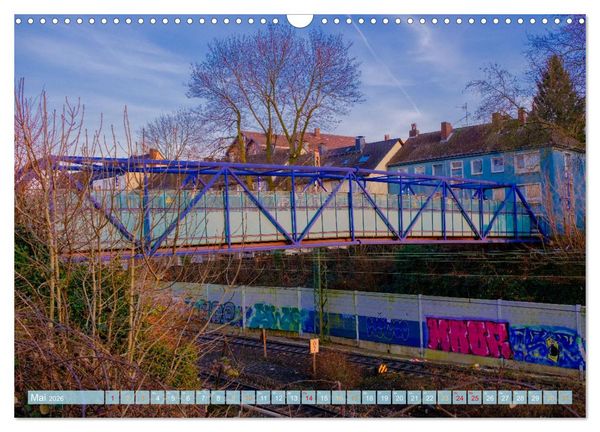 Produktbild: KunstLichtTore in Bochum - und Br&uuml;cken, die es werden sollten (Wandkalender 2026 DIN A3 quer), CALVENDO Monatskalender