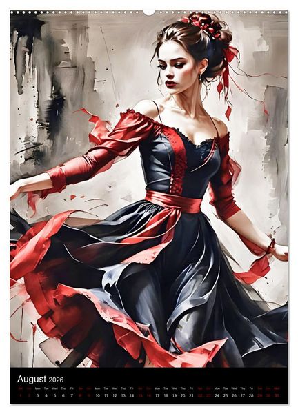 Produktbild: Dancing Elegance (Wall Calendar 2026 DIN A2 portrait), CALVENDO 12 Month Wall Calendar