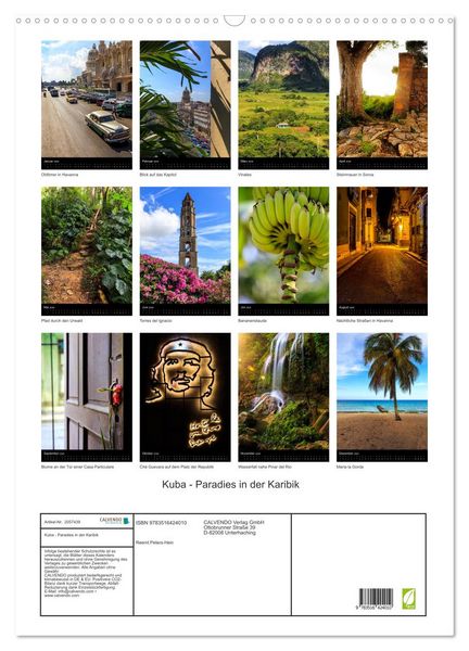 Produktbild: Kuba - Paradies in der Karibik (Wandkalender 2026 DIN A2 hoch), CALVENDO Monatskalender