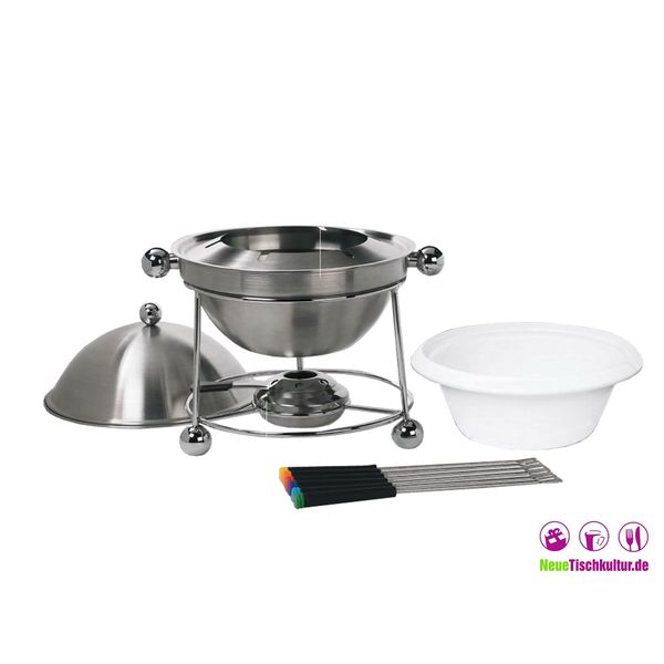 Neuetischkultur Fondueset inklusive 4 Gabeln und Stövchen
