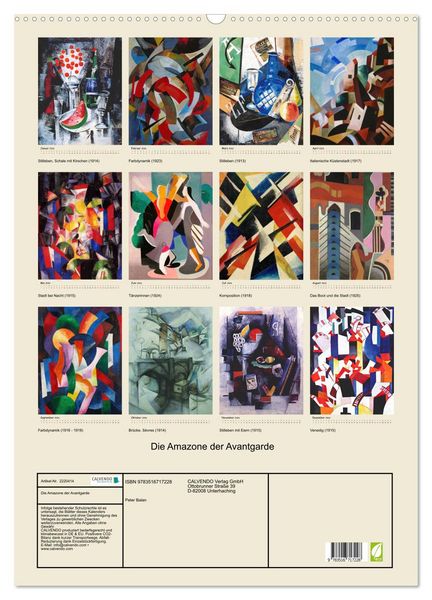 Produktbild: Die Amazone der Avantgarde (Wandkalender 2026 DIN A2 hoch), CALVENDO Monatskalender