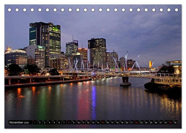 Produktbild: Brisbane (Tischkalender 2026 DIN A5 quer), CALVENDO Monatskalender