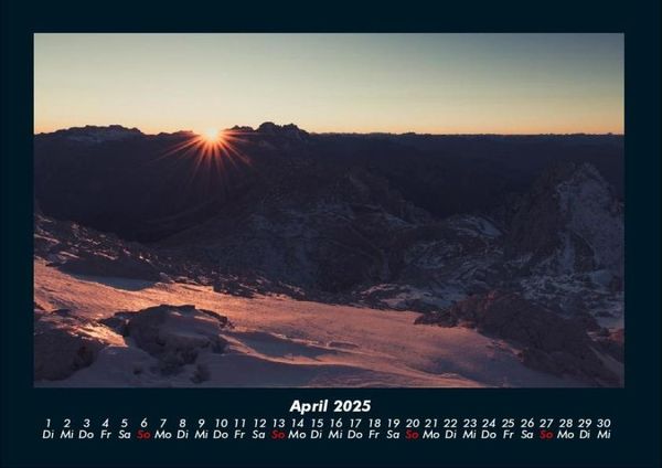 Produktbild: Berge 2025 Fotokalender DIN A4