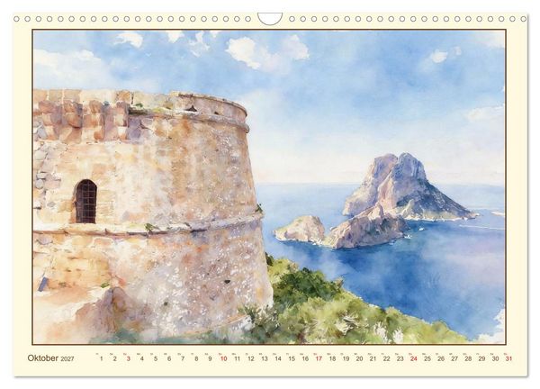Produktbild: Mediterraner Zauber auf Ibiza (Wandkalender 2027 DIN A3 quer), CALVENDO Monatskalender