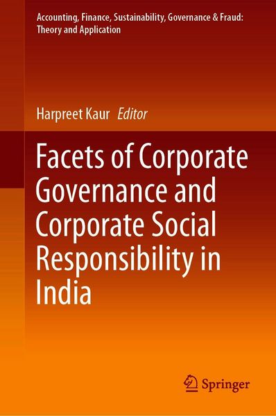 Produktbild: Facets of Corporate Governance and Corporate Social Responsibility in India