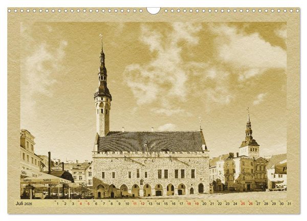 Produktbild: Das Baltikum - Ein Kalender im Zeitungsstil (Wandkalender 2026 DIN A3 quer), CALVENDO Monatskalender