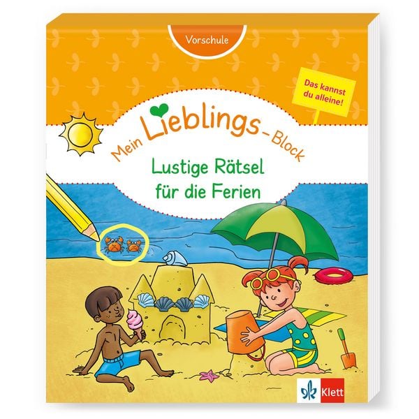 Produktbild: Klett Mein Lieblings-Block Lustige R&auml;tsel f&uuml;r die Ferien