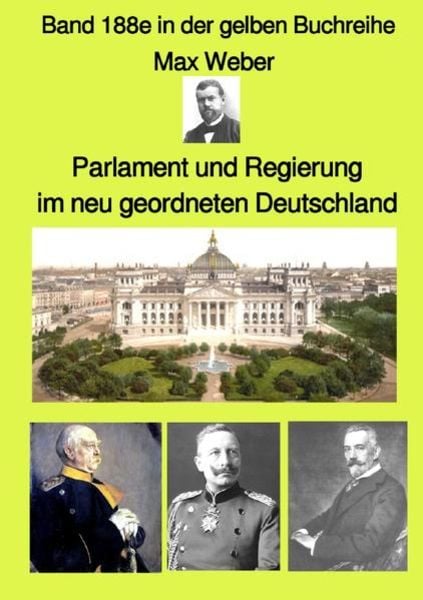 Gelbe Buchreihe / Parlament und Regierung im neu geordneten Deutschland – Band 188e in der gelben Buchreihe – Farbe – bei Jürgen Ruszkowski,