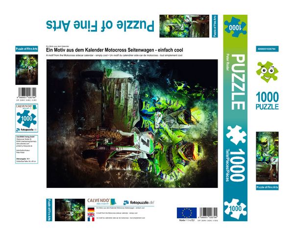 Produktbild: CALVENDO Puzzle Motocross Seitenwagen - einfach cool 1000 Teile Lege-Gr&ouml;&szlig;e 480 x 640 cm Foto-Puzzle Bild von Peter Roder