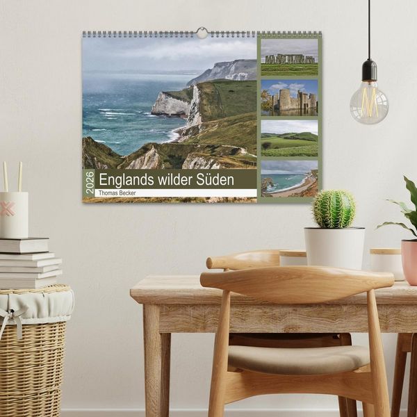 Produktbild: Englands wilder S&uuml;den (Wandkalender 2026 DIN A3 quer), CALVENDO Monatskalender