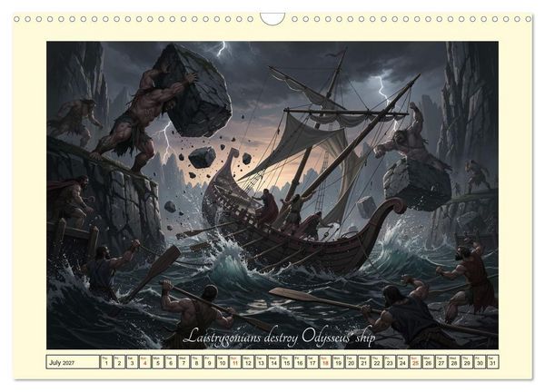 Produktbild: The adventurous journey of Odysseus (Wall Calendar 2027 DIN A3 landscape), CALVENDO 12 Month Wall Calendar