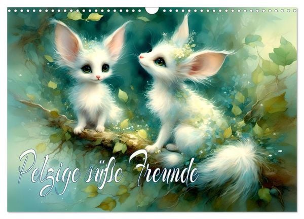 Produktbild: Pelzige s&uuml;&szlig;e Freunde (Wandkalender 2026 DIN A3 quer), CALVENDO Monatskalender