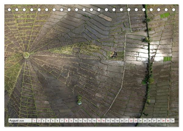 Produktbild: Indonesien von oben - spektakul&auml;re Landschaften aus der Vogelperspektive (Tischkalender 2026 DIN A5 quer), CALVENDO Monatskalender