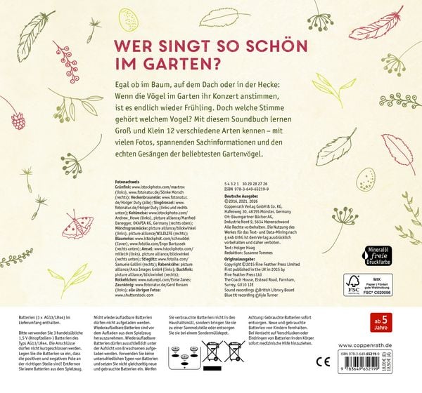 Produktbild: V&ouml;gel in unserem Garten