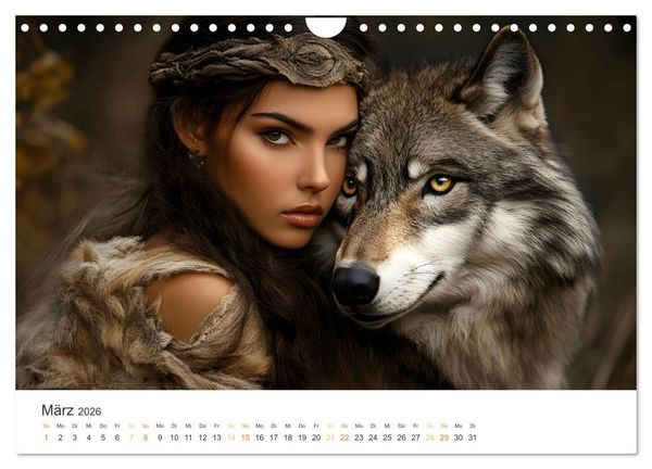 Produktbild: Magische Tierliebe (Wandkalender 2026 DIN A4 quer), CALVENDO Monatskalender