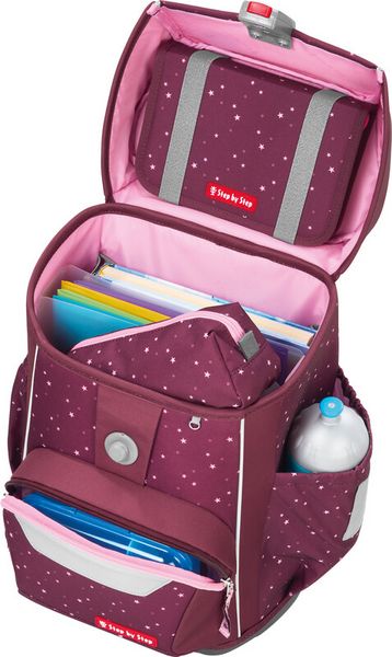 Produktbild: STEP BY STEP&reg; Schulrucksack-Set Basis 4teilig, Berry Stars