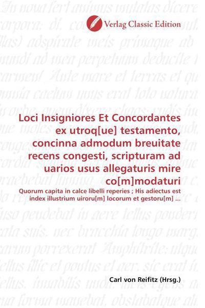 Produktbild: Loci Insigniores Et Concordantes ex utroq[ue] testamento, co