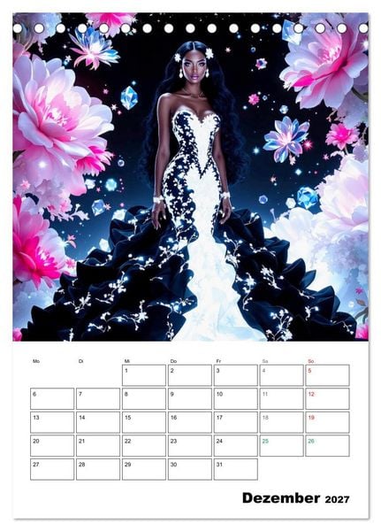 Produktbild: Kleider aus Licht (Tischkalender 2027 DIN A5 hoch), CALVENDO Monatskalender
