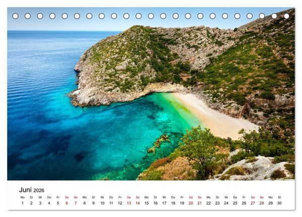 Produktbild: Im Rhythmus der Wellen - Ein Jahr am Meer (Tischkalender 2026 DIN A5 quer), CALVENDO Monatskalender