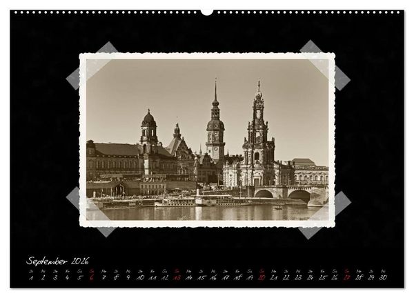 Produktbild: Dresden - Ein Kalender mit Fotografien wie aus einem alten Fotoalbum (hochwertiger Premium Wandkalender 2026 DIN A2 quer), Kunstdruck in Hochglanz