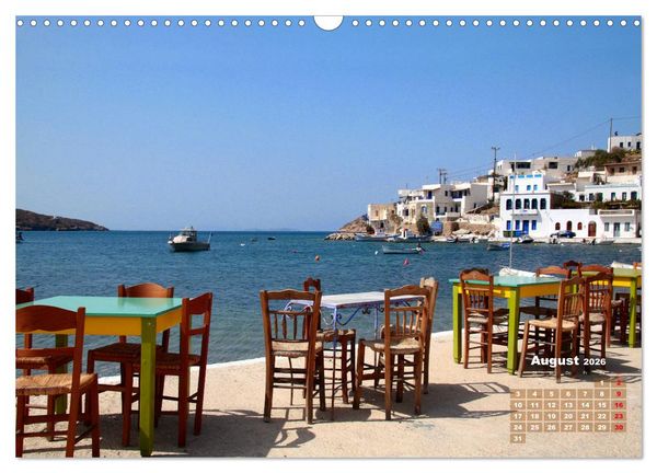 Produktbild: Liebenswertes Griechenland Amorgos und Mykonos (Wandkalender 2026 DIN A3 quer), CALVENDO Monatskalender