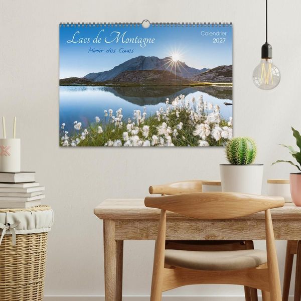 Produktbild: Lacs de montagne. Miroir des cimes (Calendrier mural 2027 DIN A3 vertical), CALVENDO calendrier mensuel